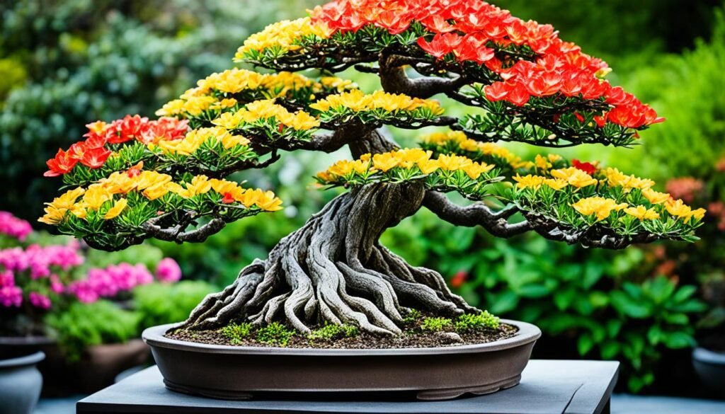 Bonsai w ogrodzie