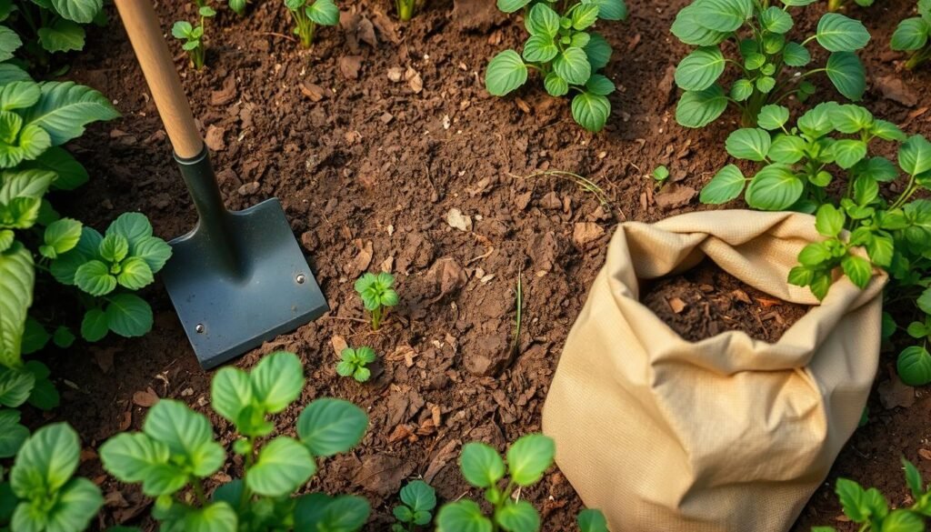 usuwanie chwastów, spulchnianie gleby, materia organiczna w glebie