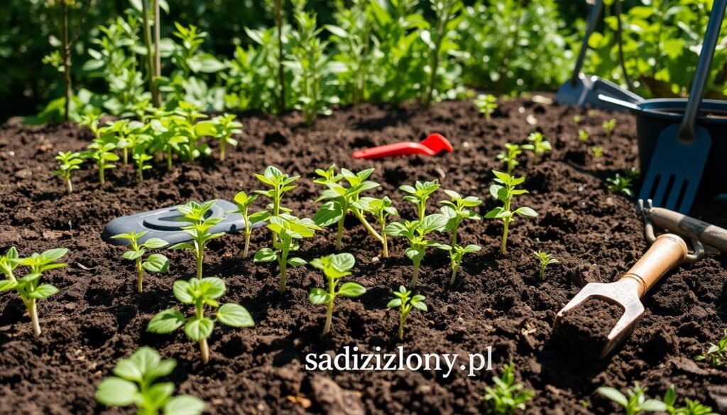 techniki sadzenia Trojeści amerykańskiej