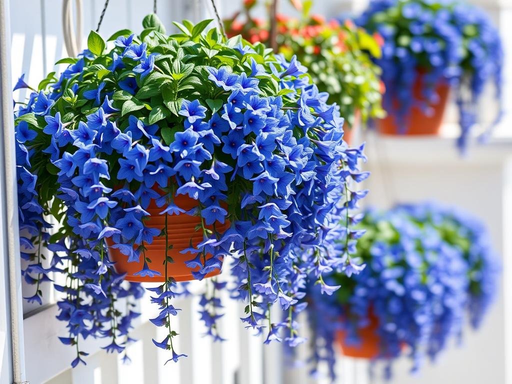 Lobelia przylądkowa w kolorze niebieskim - TOP 15 kwiatów na balkon lub taras