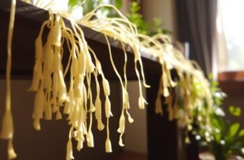 Enoki (płomiennica zimowa): jak uzyskać długie „nitki” w warunkach domowych