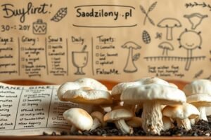 Plan 30 dni do pierwszego zbioru boczniaka: codzienny harmonogram i checklista