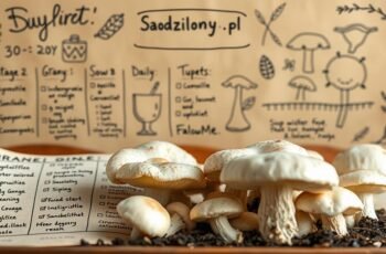 Plan 30 dni do pierwszego zbioru boczniaka: codzienny harmonogram i checklista