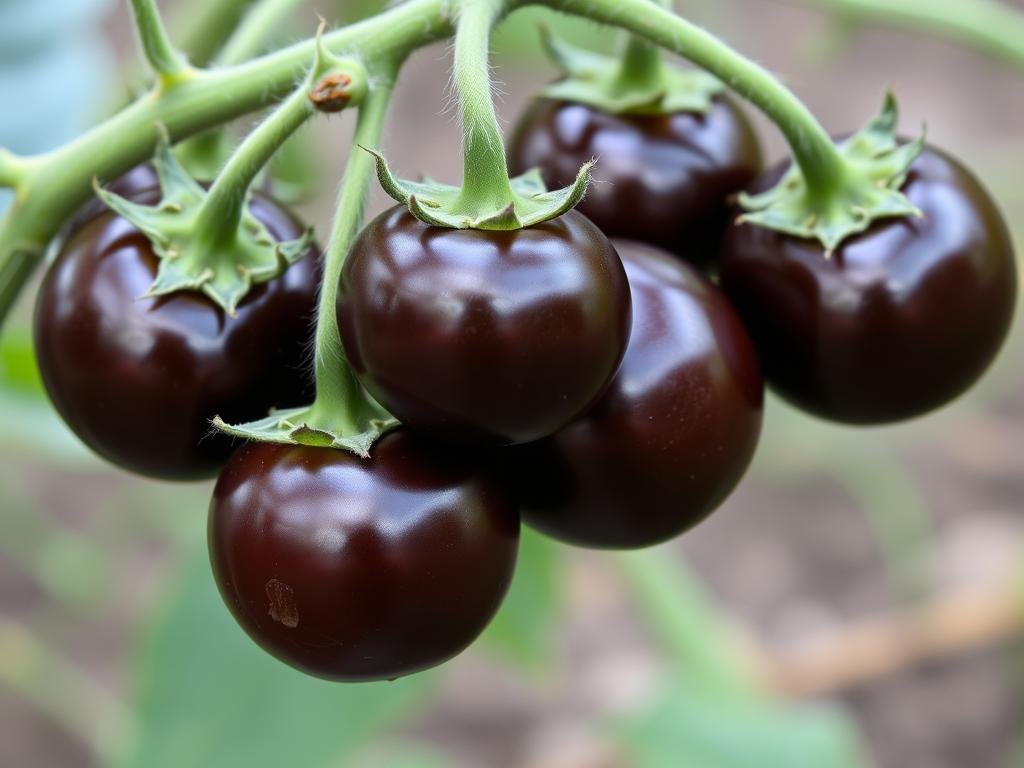 Pomidor Black Cherry - odmiana pomidorów koktajlowych o ciemnym kolorze