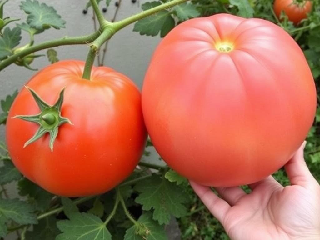 Pomidor Malinowy Olbrzym - wielkoowocowa odmiana pomidorów o malinowym kolorze