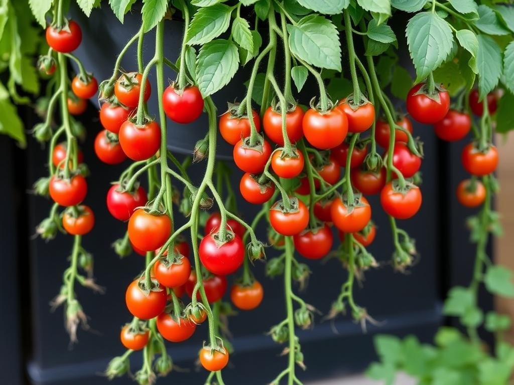 Pomidor Tumbling Tom - zwisająca odmiana pomidorów idealna do donic wiszących