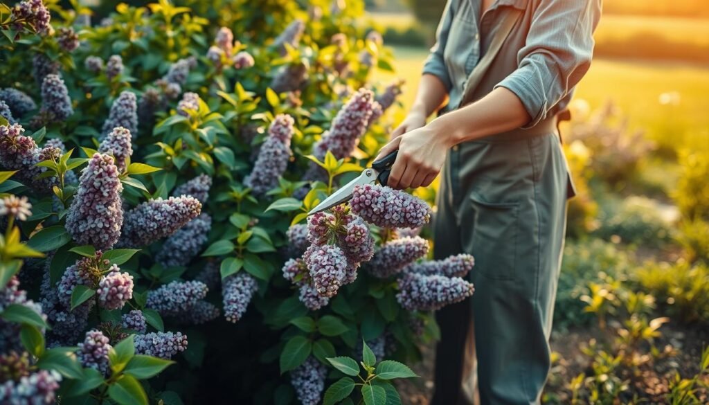 cięcie przekwitłych kwiatostanów