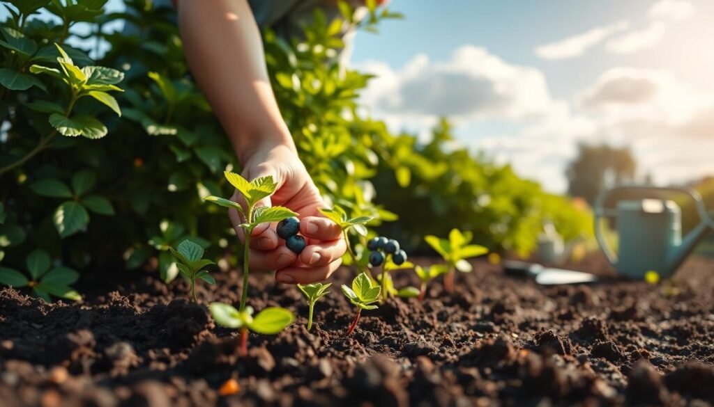 jak sadzić sadzonki borówki