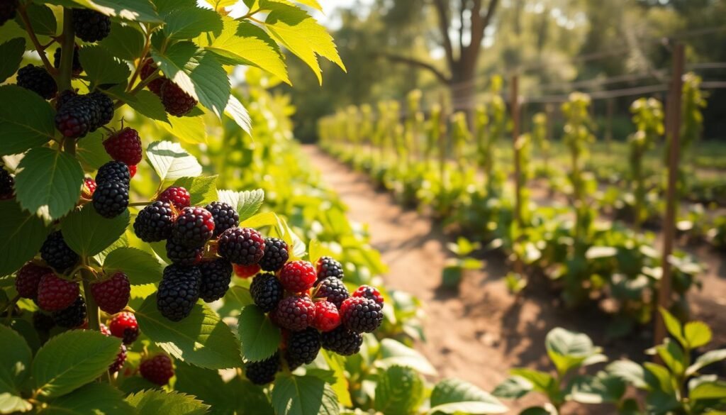 jeżyna bezkolcowa stanowisko