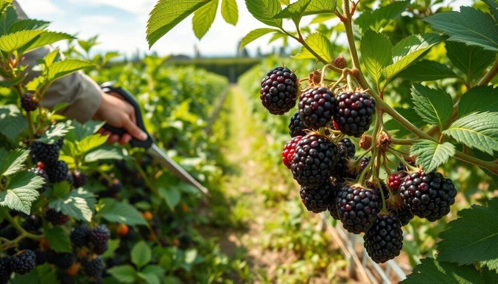 jeżyna bezkolcowa uprawa i cięcie