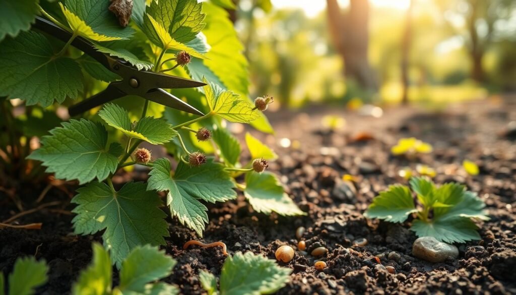 po posadzeniu nad ziemią