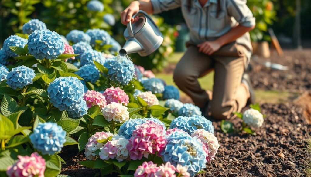 podlewanie hortensji