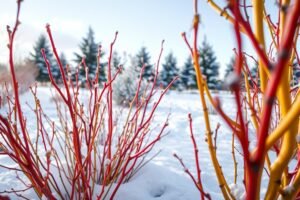 Dereń biały i dereń rozłogowy: cięcie na kolorowe pędy i ekspresowy efekt zimą
