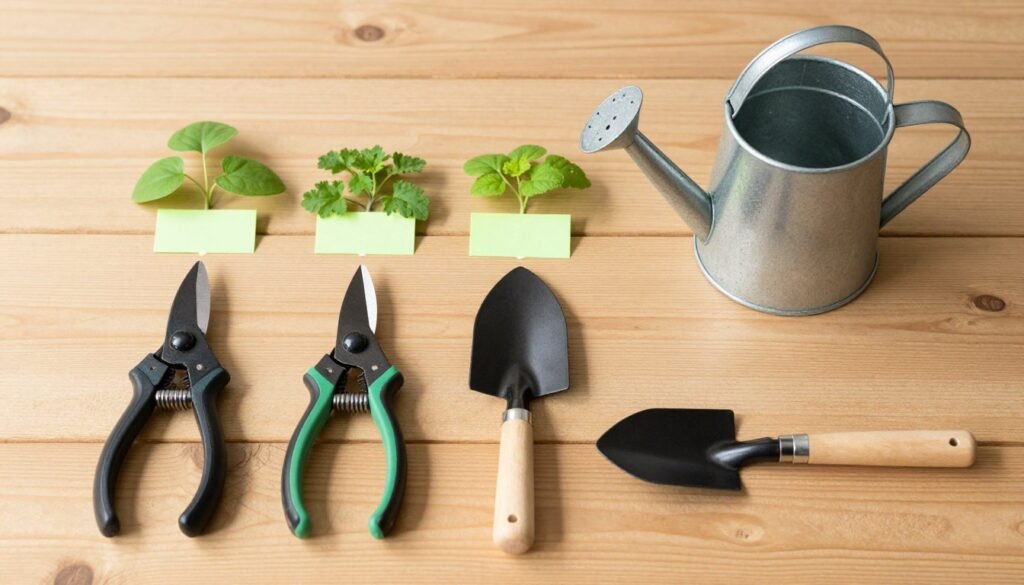 Zestaw narzędzi do pielęgnacji ziół doniczkowych