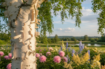 Brzoza pożyteczna ‘Doorenbos’ – jak dbać o ozdobne białe pnie przez cały rok?