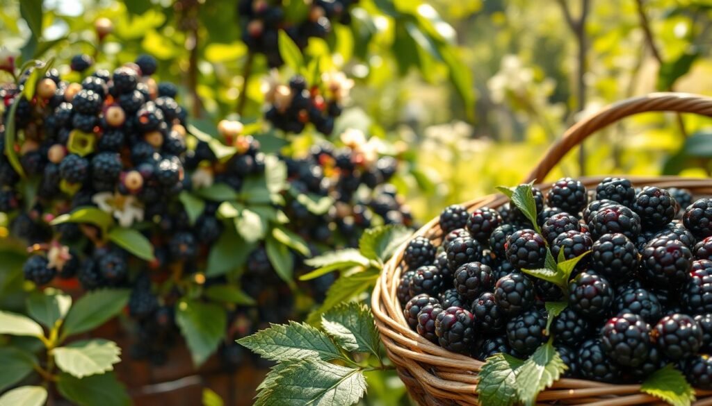 zbiór owoców bzu czarnego